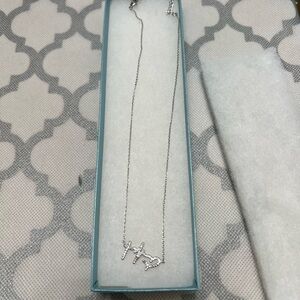 Elegant Silver Necklace with Heart Pendant